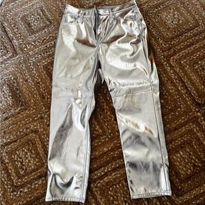 GAP metallic pants straight fit - size 32